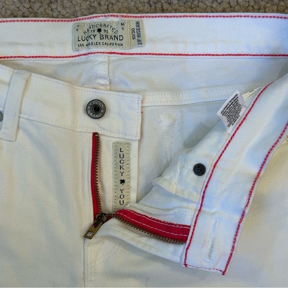 Lucky Brand White Charlie Skinny Jeans Size 10/30 - Picture 5 of 8